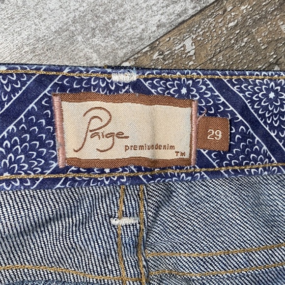 Women's Paige Venice Factory Distressed Bootcut Jeans - Size 29 - Picture 8 of 12